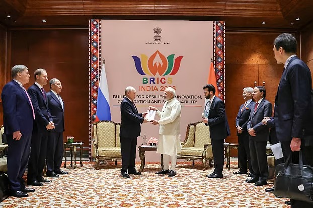 দিল্লিতে শুরু ব্রিকস সম্মেলন, মোদি-পুতিন-সি’র বৈঠকে নজর বিশ্বের